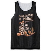 Bruh The Math AinT Mathin Show Your Work Halloween Teacher Mesh Reversible Basketball Jersey Tank