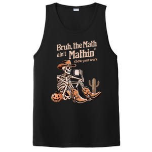 Bruh The Math AinT Mathin Show Your Work Halloween Teacher PosiCharge Competitor Tank