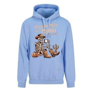 Bruh The Math AinT Mathin Show Your Work Halloween Teacher Unisex Surf Hoodie