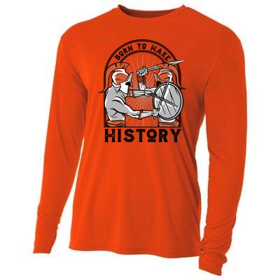 Born To Make History Spartan Cooling Performance Long Sleeve Crew