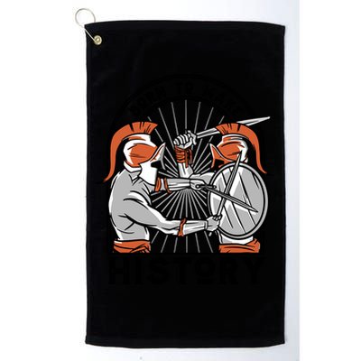 Born To Make History Spartan Golf Towel