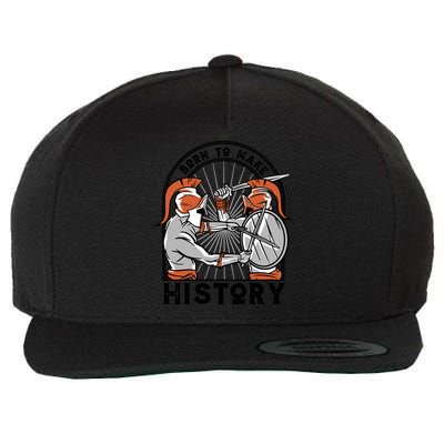 Born To Make History Spartan Wool Snapback Cap
