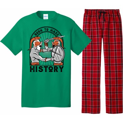 Born To Make History Spartan Pajama Set