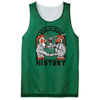 Born To Make History Spartan Mesh Reversible Basketball Jersey Tank