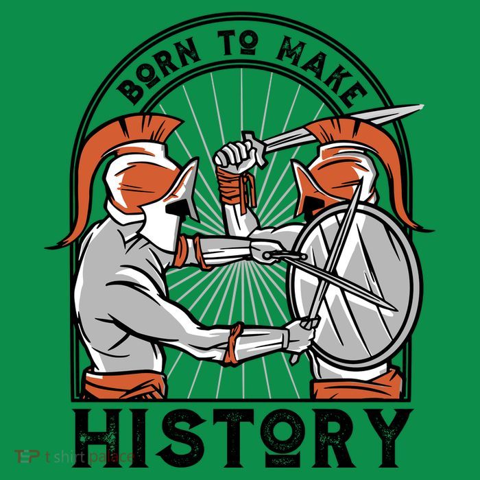 Born To Make History Spartan Kids T-Shirt