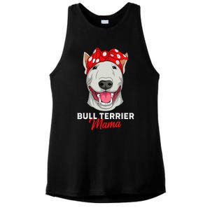 Bull Terrier Mama Bully Dog Mom Mothers Day Gift Ladies PosiCharge Tri-Blend Wicking Tank