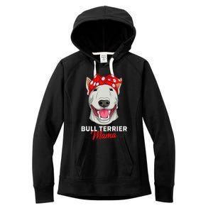 Bull Terrier Mama Bully Dog Mom Mothers Day Gift Women's Fleece Hoodie