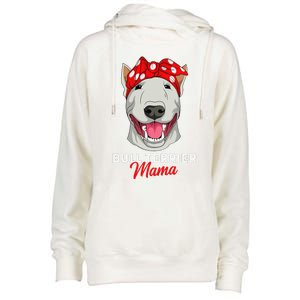 Bull Terrier Mama Bully Dog Mom Mothers Day Gift Womens Funnel Neck Pullover Hood