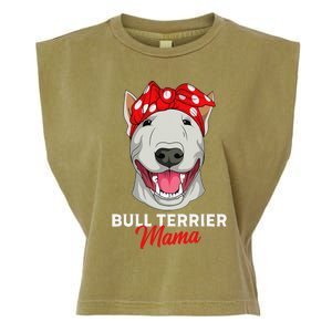 Bull Terrier Mama Bully Dog Mom Mothers Day Gift Garment-Dyed Women's Muscle Tee