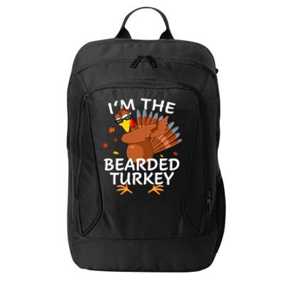 Bearded Turkey Matching Outfit Thanksgiving Pajamas City Backpack