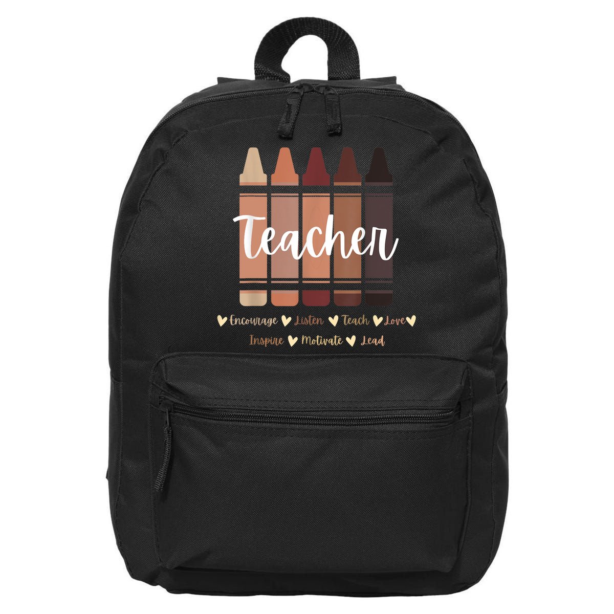 Black Teacher Melanin Crayons, Black History Month 16 in Basic Backpack