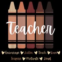 Black Teacher Melanin Crayons, Black History Month 16 in Basic Backpack