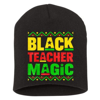 Black Teacher Magic Teacher Black History Month Short Acrylic Beanie