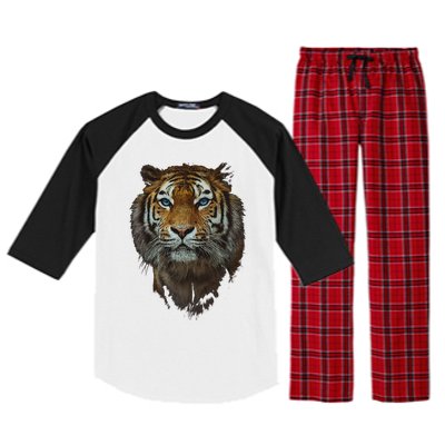 Bengal Tiger Meaningful Gift Endangered Wildlife Lover Big Cat Gift Raglan Sleeve Pajama Set