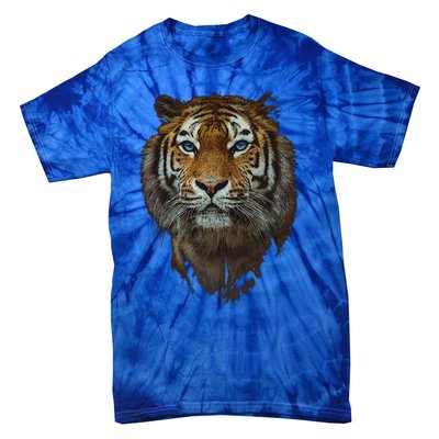 Bengal Tiger Meaningful Gift Endangered Wildlife Lover Big Cat Gift Tie-Dye T-Shirt