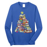 Books Tree Merry Christmas Book Lover Literature Readers Gift Long Sleeve Shirt