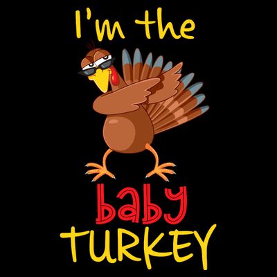 Baby Turkey Matching Family Group Thanksgiving Party T-Shirt
