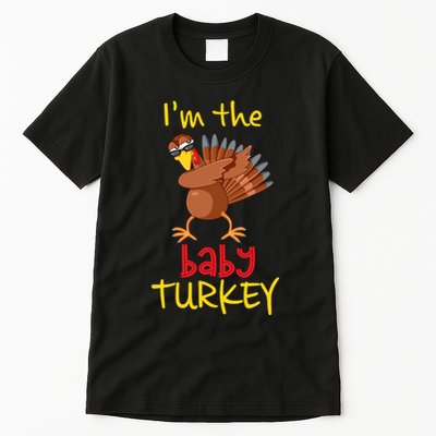 Baby Turkey Matching Family Group Thanksgiving Party Tall T-Shirt