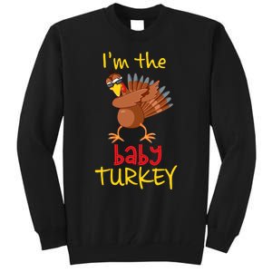 Baby Turkey Matching Family Group Thanksgiving Party Tall Sweatshirt