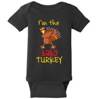 Baby Turkey Matching Family Group Thanksgiving Party Baby Bodysuit