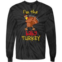 Baby Turkey Matching Family Group Thanksgiving Party Tie-Dye Long Sleeve Shirt