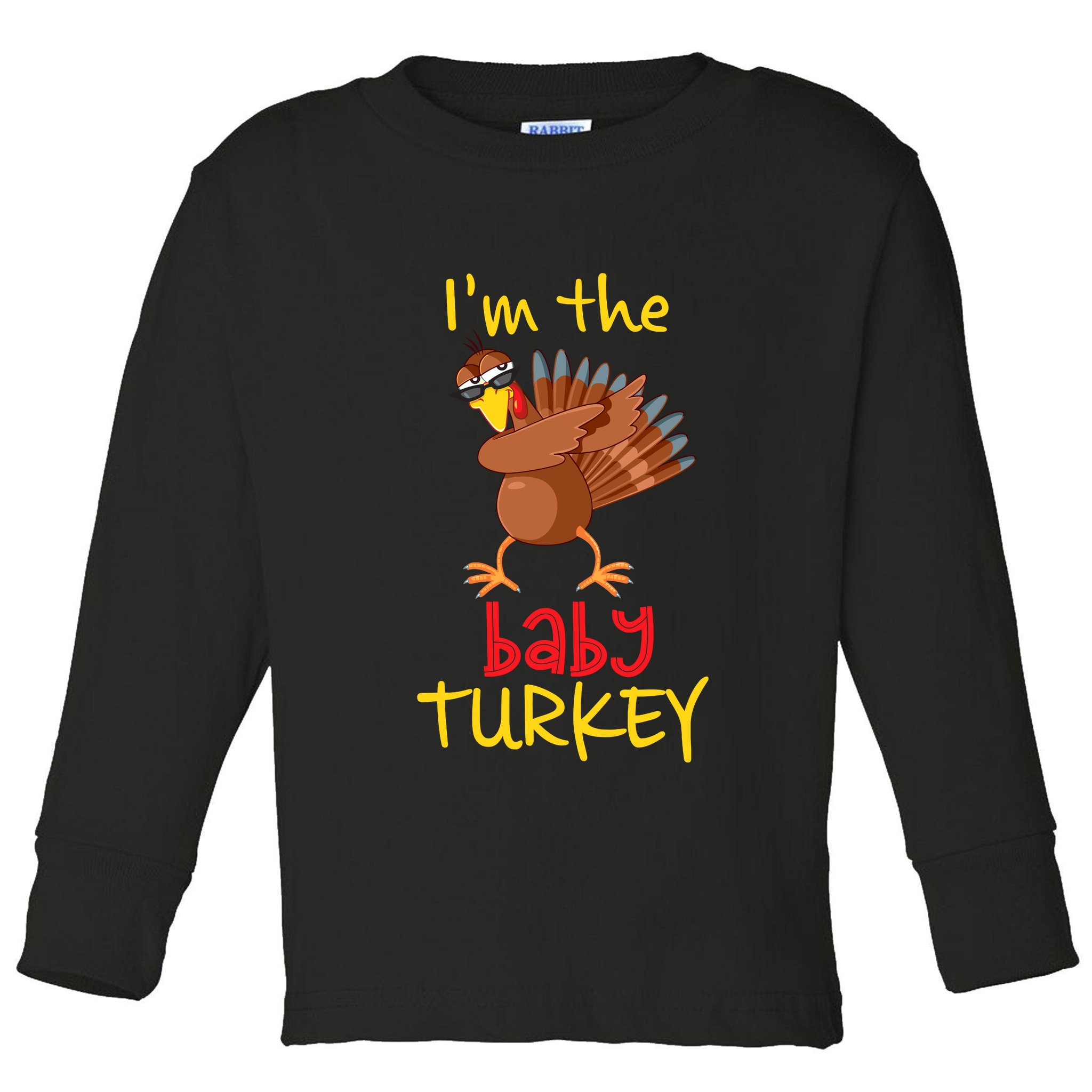 Baby Turkey Matching Family Group Thanksgiving Party Toddler Long Sleeve Shirt