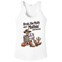 Bruh The Math AinT Mathin Show Your Work Halloween Teacher Ladies PosiCharge Competitor Racerback Tank