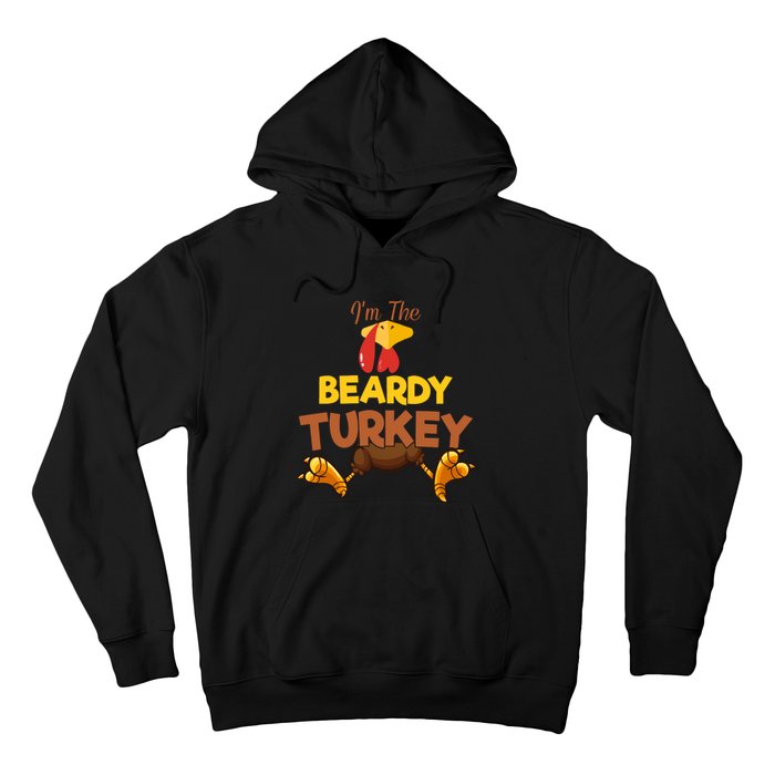 Beardy Turkey Matching Family Group Thanksgiving Gifts  Hoodie