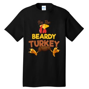 Beardy Turkey Matching Family Group Thanksgiving Gifts  Tall T-Shirt