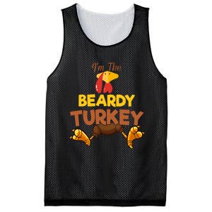 Beardy Turkey Matching Family Group Thanksgiving Gifts  Mesh Reversible Basketball Jersey Tank