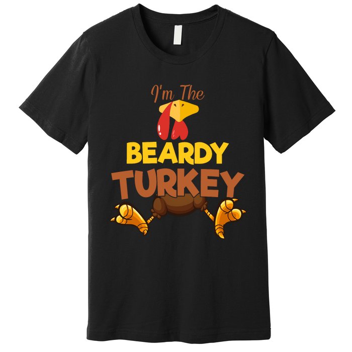 Beardy Turkey Matching Family Group Thanksgiving Gifts  Premium T-Shirt