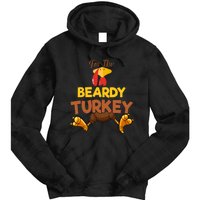 Beardy Turkey Matching Family Group Thanksgiving Gifts  Tie Dye Hoodie