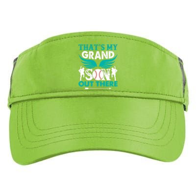 Baseball That's My Grandson Out There Adult Drive Performance Visor