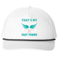 Baseball That's My Grandson Out There Snapback Five-Panel Rope Hat