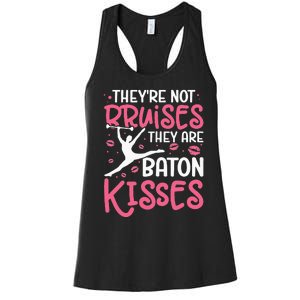 Baton Twirler Majorette Twirling Dance Baton Gymnastics Women's Racerback Tank