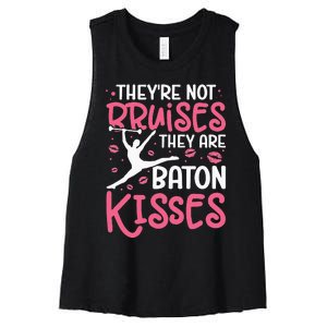 Baton Twirler Majorette Twirling Dance Baton Gymnastics Women's Racerback Cropped Tank