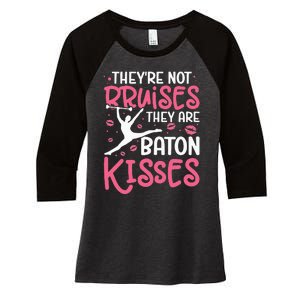 Baton Twirler Majorette Twirling Dance Baton Gymnastics Women's Tri-Blend 3/4-Sleeve Raglan Shirt