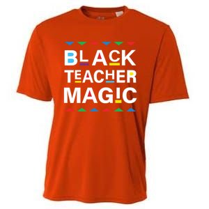 Black Teacher Magic Africa Melanin Pride Black History Month Gift Cooling Performance Crew T-Shirt