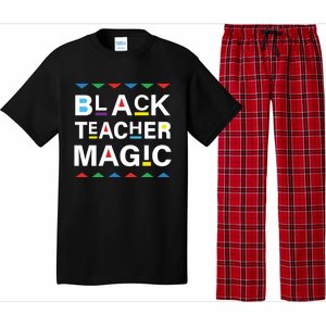 Black Teacher Magic Africa Melanin Pride Black History Month Gift Pajama Set