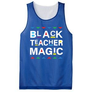 Black Teacher Magic Africa Melanin Pride Black History Month Gift Mesh Reversible Basketball Jersey Tank