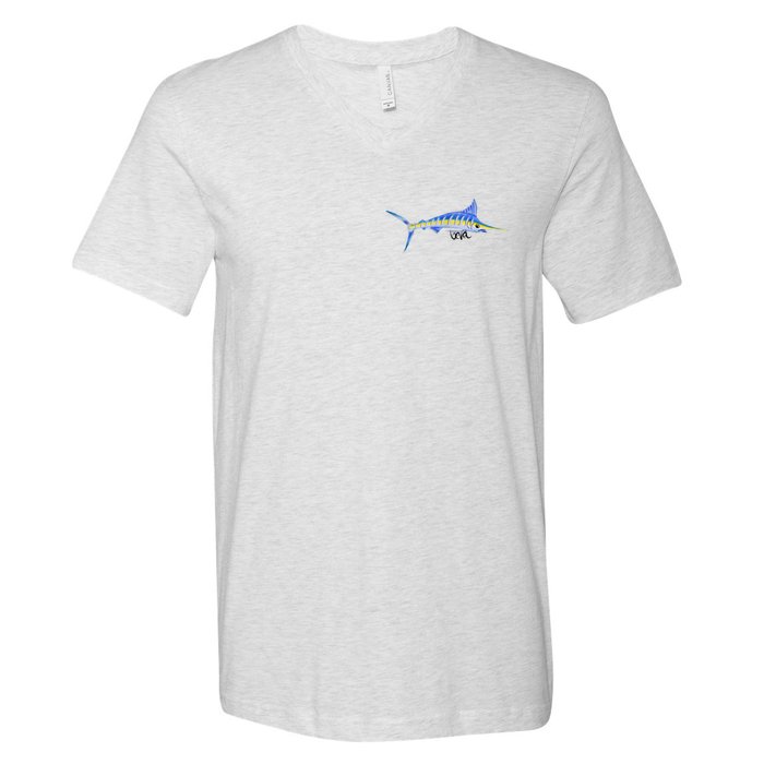 Bevel Tuna Marlin V-Neck T-Shirt