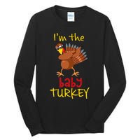 Baby Turkey Matching Family Group Thanksgiving Party Tall Long Sleeve T-Shirt