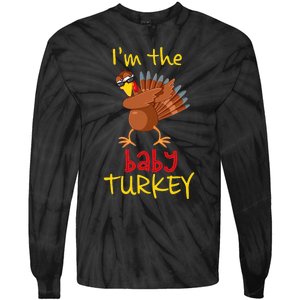 Baby Turkey Matching Family Group Thanksgiving Party Tie-Dye Long Sleeve Shirt