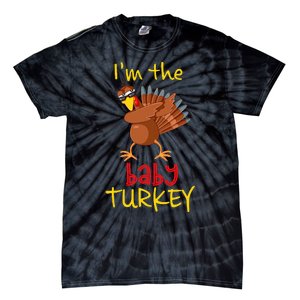 Baby Turkey Matching Family Group Thanksgiving Party Tie-Dye T-Shirt