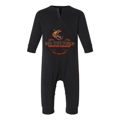 Big Thunder Mountain Railroad Est 1980 Infant Fleece One Piece