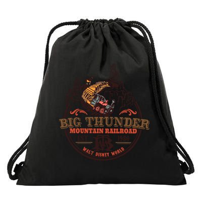 Big Thunder Mountain Railroad Est 1980 Drawstring Bag