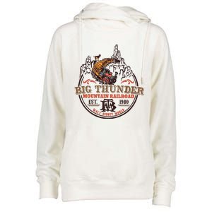 Big Thunder Mountain Railroad Est 1980 Womens Funnel Neck Pullover Hood