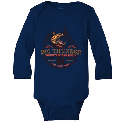 Big Thunder Mountain Railroad Est 1980 Baby Long Sleeve Bodysuit