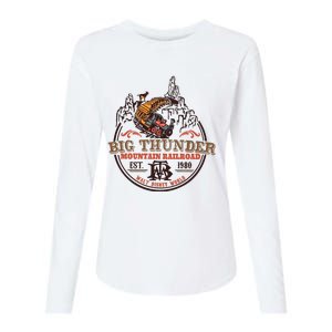 Big Thunder Mountain Railroad Est 1980 Womens Cotton Relaxed Long Sleeve T-Shirt