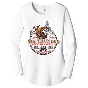 Big Thunder Mountain Railroad Est 1980 Women's Perfect Tri Tunic Long Sleeve Shirt